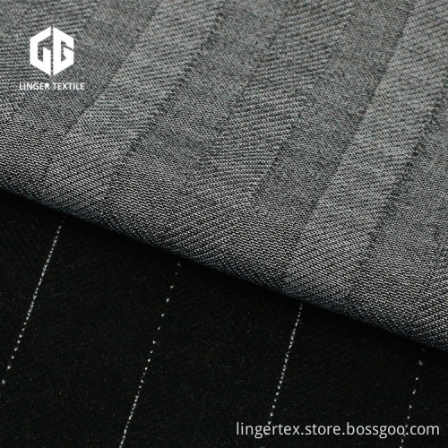 Striped Yarn Dyed Jacquard Fabric For Tailored Suit